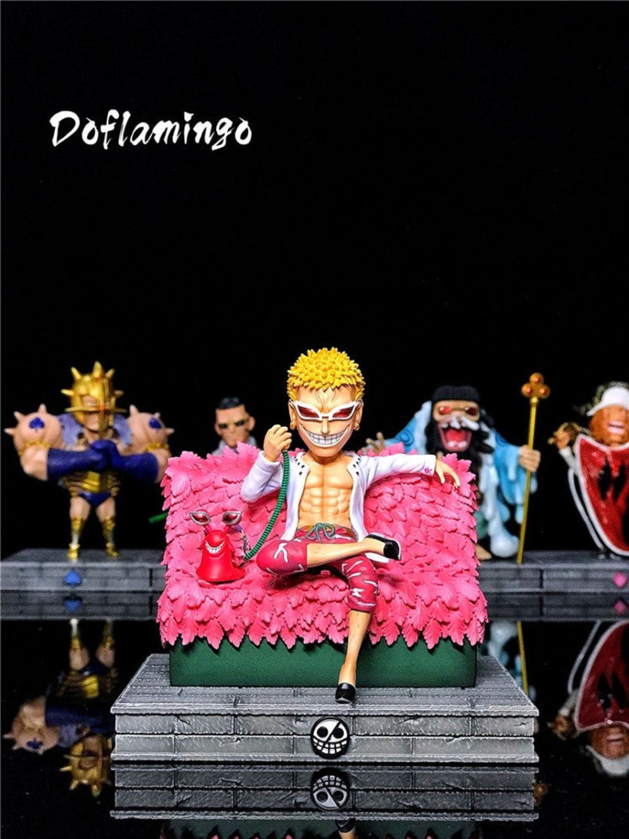 Anime A+ Studio One Piece Gk Figures | [Pre-Order] One Piece Gk Figures - Donquixote Pirates Flamingo Vergo Pica Trebol Gk1509 | Gk Figure