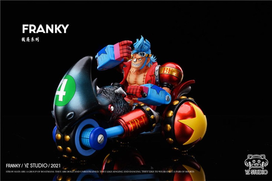 Anime YZ Studio One Piece Gk Figures | [Pre-Order] One Piece Gk Figures - Franky And Black Rhino Fr-U Iv Gk1509 | Gk Figure