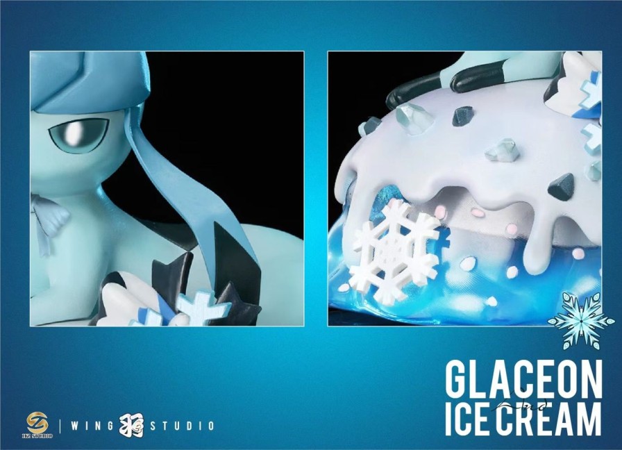 Anime HZ Studio Pokemon Gk Figures | [Pre-Order] Pokemon Gk Figures - Desserts Series Ice Cream Glaceon Gk1509 | Gk Figure