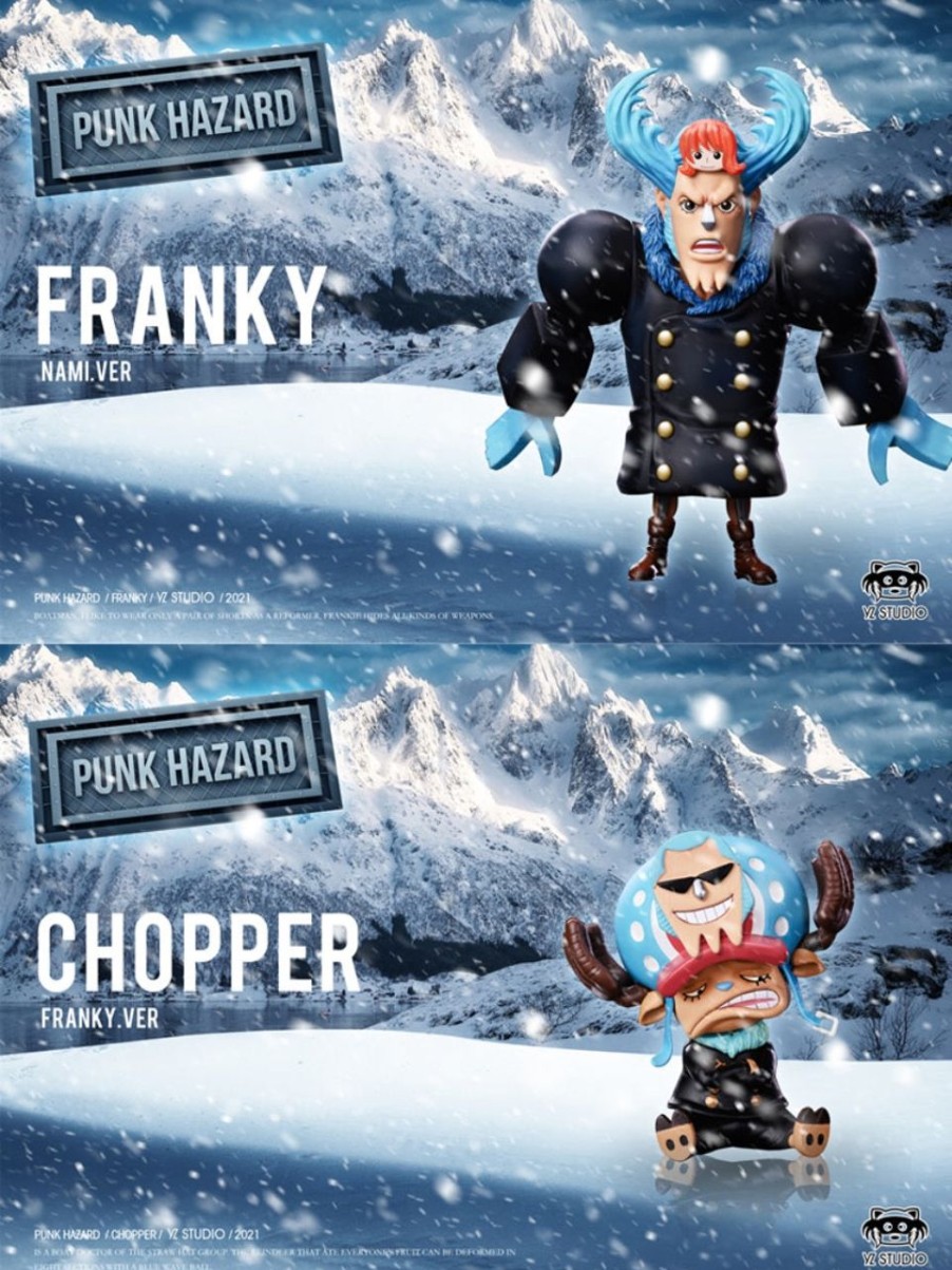 Anime YZ Studio One Piece Gk Figures | [Pre-Order] One Piece Gk Figures - Punk Hazard Series Franky And Chopper Gk1509 | Gk Figure