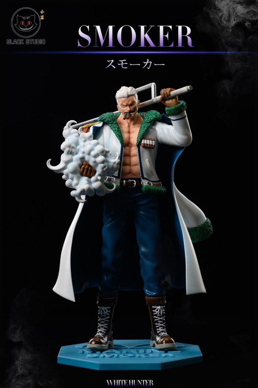 Anime Black Studio One Piece Gk Figures | [Pre-Order] One Piece Gk Figures - Smoker And Zephyr Gk1509 | Gk Figure