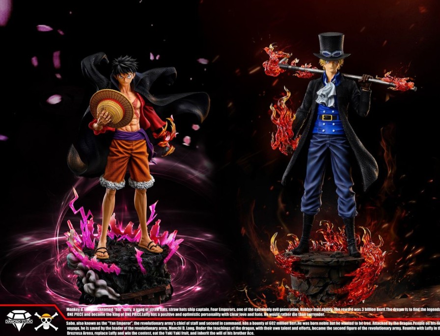 Anime Diamond Studio  One Piece Gk Figures | [Pre-Order] One Piece Gk Figures - Luffy And Sabo Gk1509 | Gk Figure