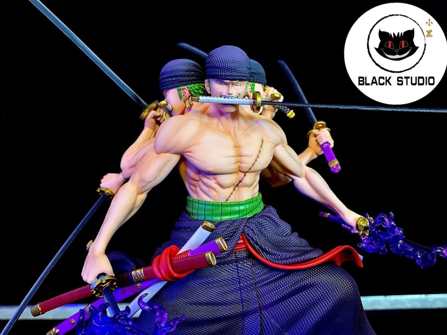 Anime Black Studio One Piece Gk Figures | [Pre-Order] One Piece Gk Figures - Roronoa Zoro Asura Gk1509 | Gk Figure