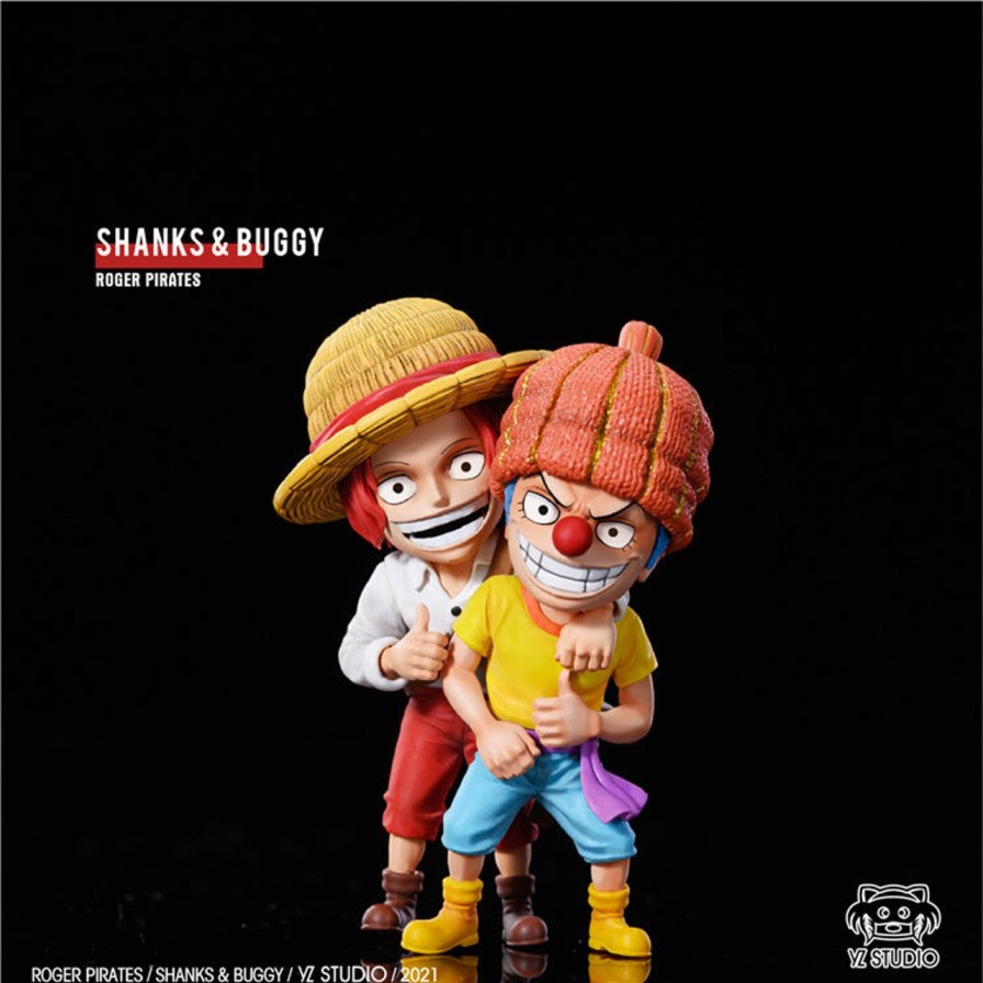 Anime YZ Studio One Piece Gk Figures | [Pre-Order] One Piece Gk Figures - Roger Pirates Shanks And Buggy Gk1509 | Gk Figure