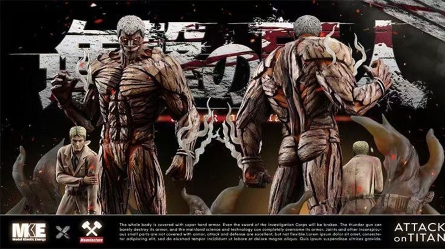 Anime MF X MKE Studio Attack On Titan Gk Figures | [Pre-Order] Attack On Titan Gk Figures - Armored Titan Reiner Braun Gk1509 | Gk Figure