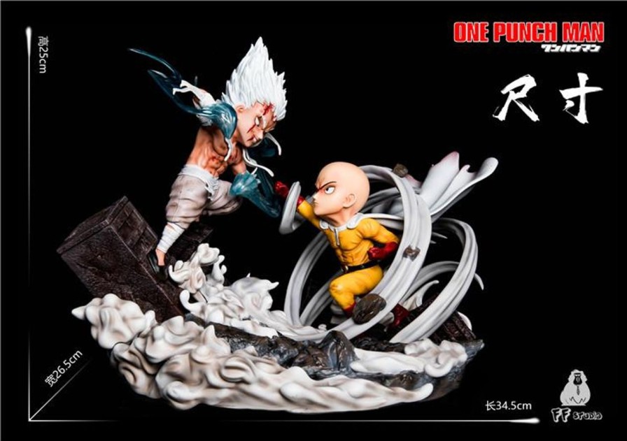 Anime FF Studio One Punch Man Gk Figures | [Pre-Order] One Punch Man Gk Figures - Saitama Vs Garou Gk1509 | Gk Figure