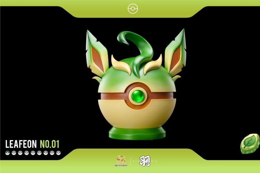 Anime HZ Studio Pokemon Gk Figures | [Pre-Order] Pokemon Gk Figures - Leafeon Pokeball Gk1509 | Gk Figure