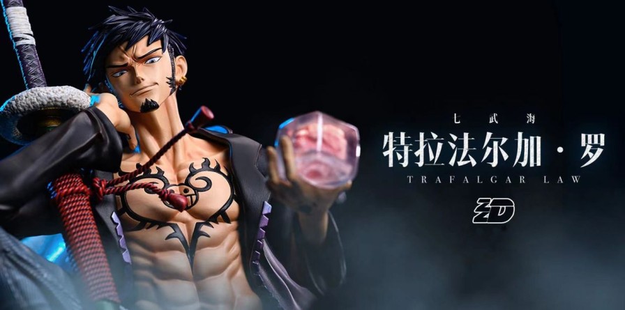 Anime ZZDD Studio One Piece Gk Figures | [Pre-Order] One Piece Gk Figures - Trafalgar D Water Law Gk1509 | Gk Figure