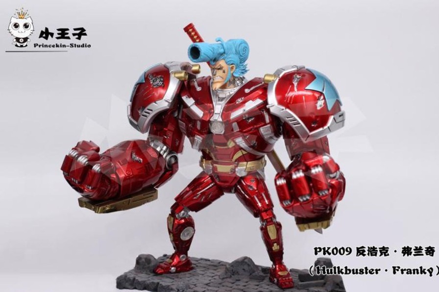 Anime Princekin Studio One Piece Gk Figures | [Instock] One Piece Gk Figures - Franky Cosplay Hulkbuster - Avenger Series Gk1509 | Gk Figure