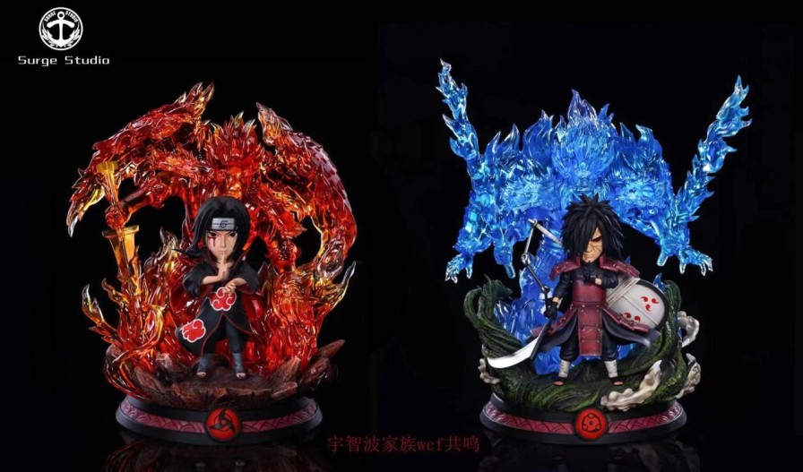 Anime Surge Studio Naruto Gk Figures | [Pre-Order] Naruto Gk Figures - Surge Naruto Uchiha Family Itachi And Madara Gk1509 | Gk Figure