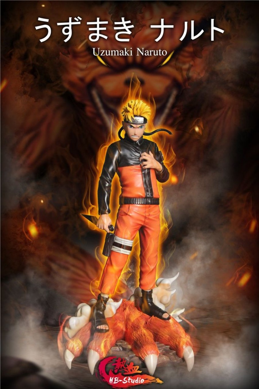 Anime Sizzling Blood Studio Naruto Gk Figures | [Instock] Naruto Gk Figures - Uzumaki Naruto And Kurama Gk1509 | Gk Figure