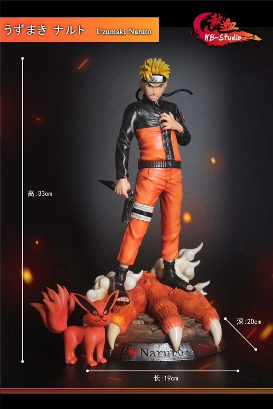 Anime Sizzling Blood Studio Naruto Gk Figures | [Instock] Naruto Gk Figures - Uzumaki Naruto And Kurama Gk1509 | Gk Figure