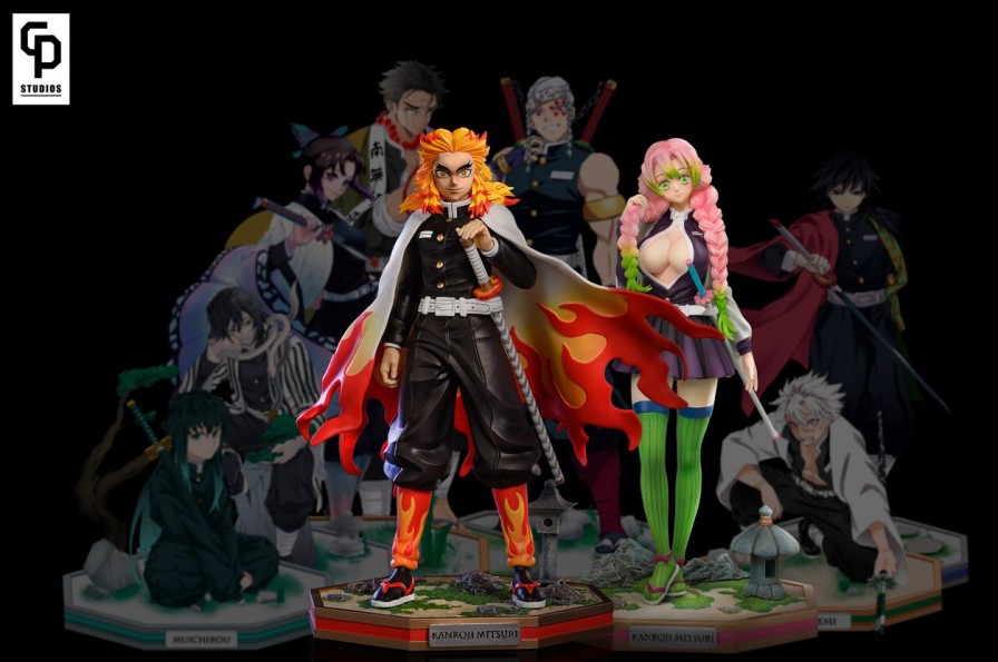 Anime CP Studios Demon Slayer Gk Figures | [Pre-Order] Demon Slayer Gk Figures - Cp Flame Pillar Rengoku Kyojuro Gk1509 | Gk Figure