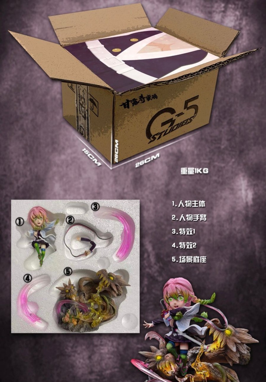 Anime G5 Studios Demon Slayer Gk Figures | [Instock] Demon Slayer Gk Figures - Love Pillar Kanroji Mitsuri Gk1509 | Gk Figure