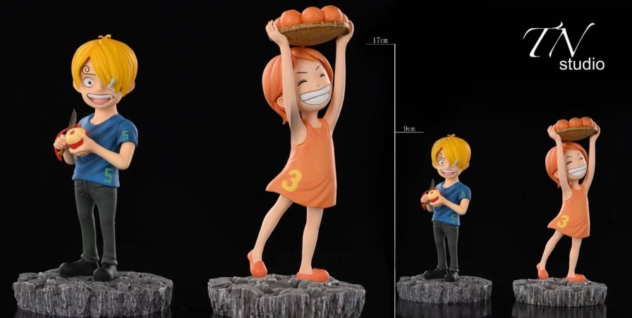 Anime TN Studio One Piece Gk Figures | [Pre-Order] One Piece Gk Figures - Sanji Kid And Nami Kid Gk1509 | Gk Figure