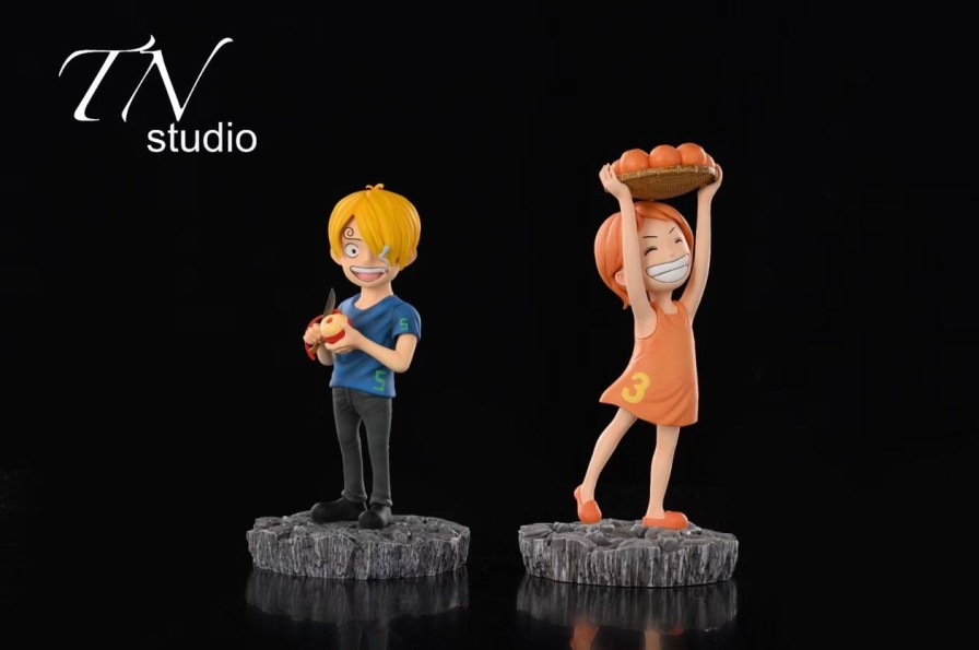 Anime TN Studio One Piece Gk Figures | [Pre-Order] One Piece Gk Figures - Sanji Kid And Nami Kid Gk1509 | Gk Figure