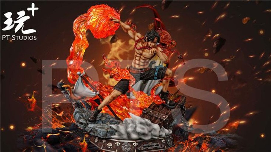 Anime PT Studios One Piece Gk Figures | [Pre-Order] One Piece Gk Figures - Portgas D. Ace - Three Brothers Series #1 Gk1509 | Gk Figure