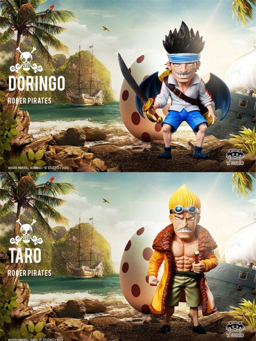 Anime YZ Studio One Piece Gk Figures | [Pre-Order] One Piece Gk Figures - Roger Pirates Doringo And Taro Gk1509 | Gk Figure