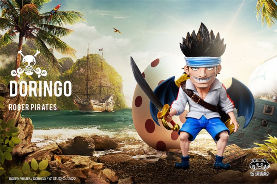 Anime YZ Studio One Piece Gk Figures | [Pre-Order] One Piece Gk Figures - Roger Pirates Doringo And Taro Gk1509 | Gk Figure