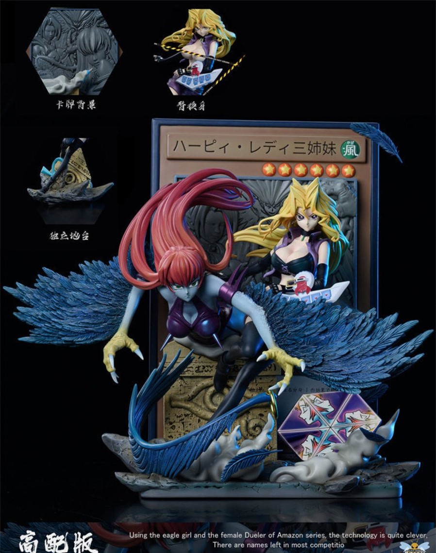 Anime Wasp Studio Yu-Gi-Oh! Gk Figures | [Pre-Order] Yu-Gi-Oh! Gk Figures - Mai Valentine And Harpie Lady Gk1509 | Gk Figure