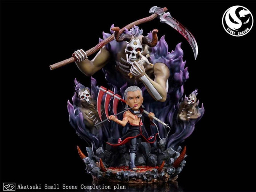 Anime Stone Customized Studio Naruto Gk Figures | [Instock] Naruto Gk Figures - Akatsuki Series Hidan And Kakuzu Gk1509 | Gk Figure