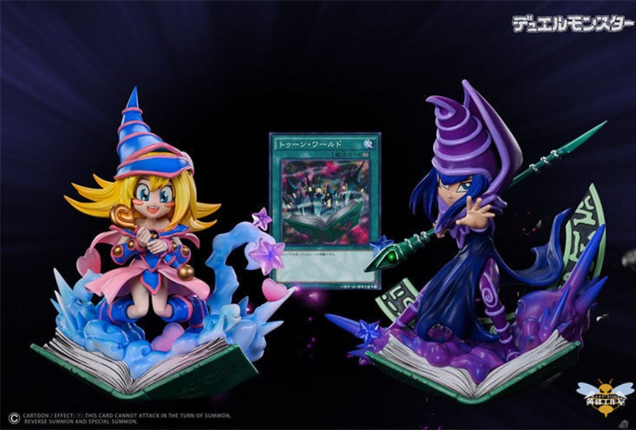 Anime Wasp Studio Yu-Gi-Oh! Gk Figures | [Pre-Order] Yu-Gi-Oh! Gk Figures - Toon Series Dark Magician And Dark Magician Girl Gk1509 | Gk Figure