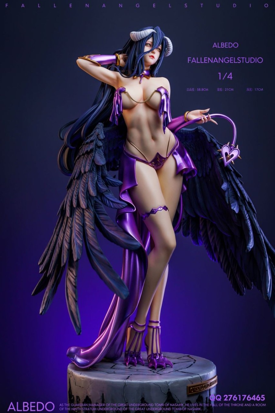 Other Movies Fallen Angel Studio | [Pre-Order] Overload Gk Figures - Bikini Series Albedo Gk1509 | Gk Figure