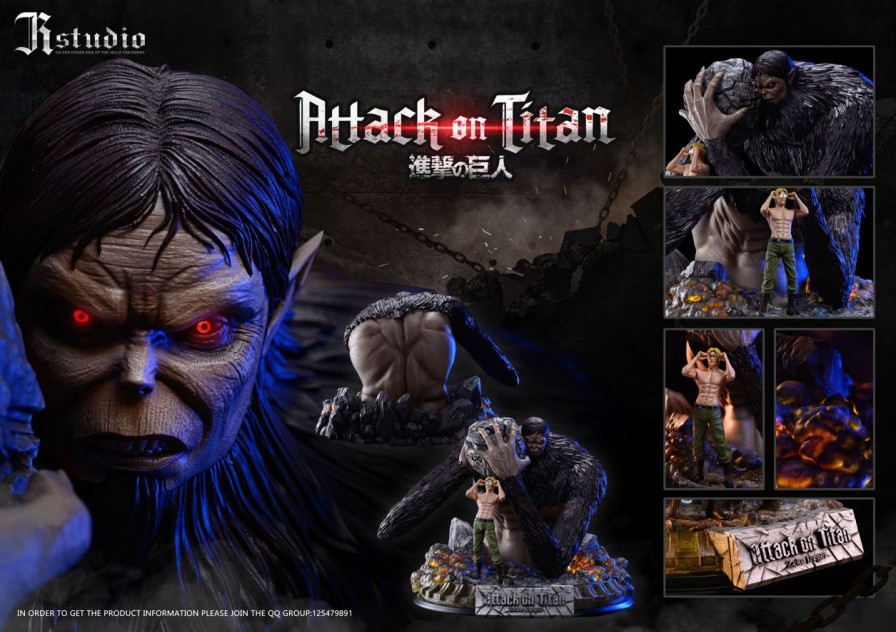 Anime JR Studio Attack On Titan Gk Figures | [Pre-Order] Attack On Titan Gk Figures - Jr Beast Titan Zeke Yeager Gk1509 | Gk Figure