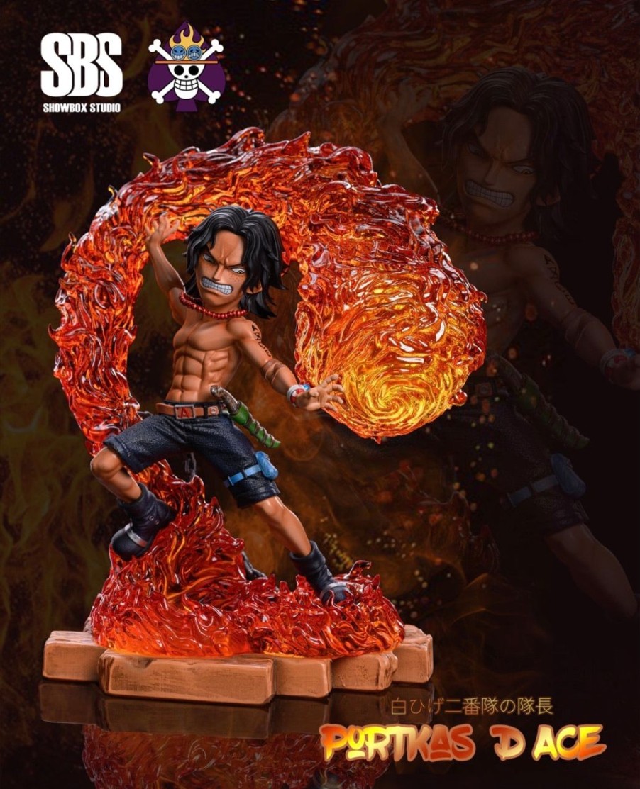 Anime Show Box Studio One Piece Gk Figures | [Pre-Order] One Piece Gk Figures - Show Box Whitebeard Pirates Ace Gk1509 | Gk Figure