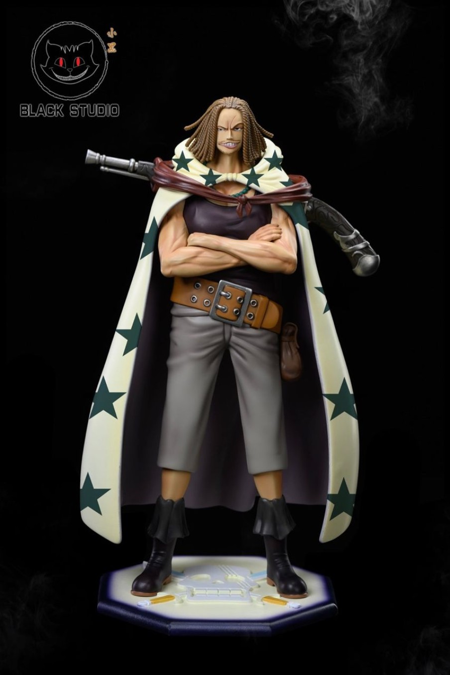 Anime Black Studio One Piece Gk Figures | [Pre-Order] One Piece Gk Figures - Black Red Hair Pirates Yasopp And Rockstar Gk1509 | Gk Figure