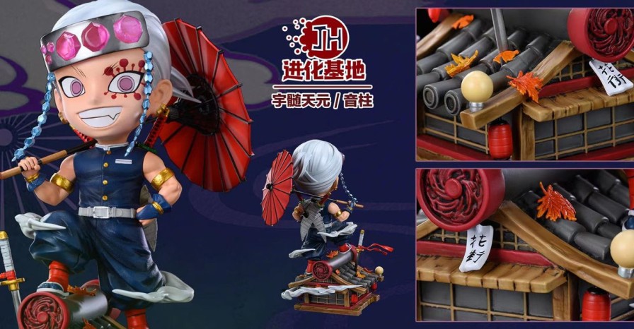 Anime Evolution Base Studio Demon Slayer Gk Figures | [Pre-Order] Demon Slayer Gk Figures - Pillar Series Sound Pillar Uzui Tengen Gk1509 | Gk Figure