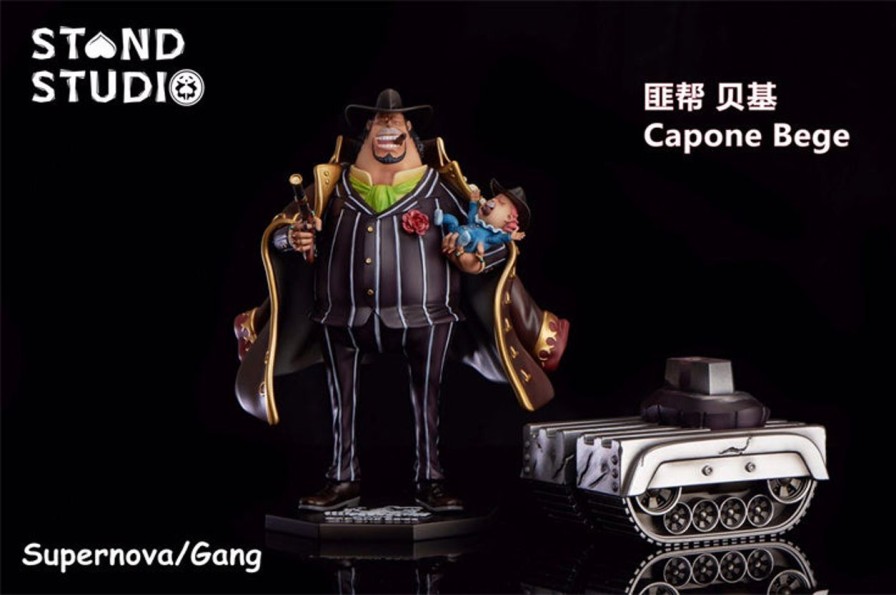 Anime Stand Studio One Piece Gk Figures | [Pre-Order] One Piece Gk Figures - Stand Supernova Series Capone Bege Gk1509 | Gk Figure