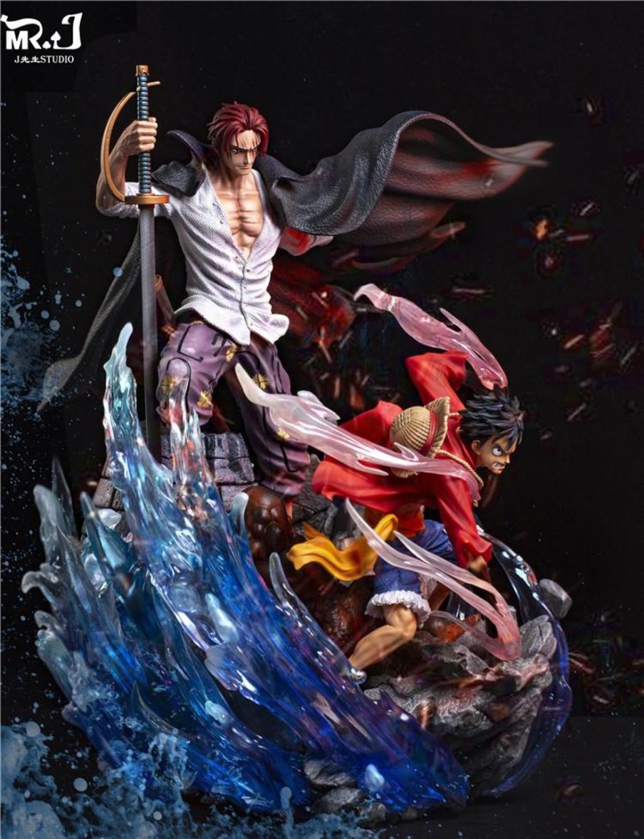 Anime Mr.J Studio One Piece Gk Figures | [Pre-Order] One Piece Gk Figures - Luffy And Shanks Gk1509 | Gk Figure