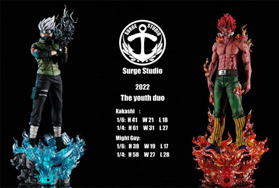 Anime Surge Studio Naruto Gk Figures | [Pre-Order] Naruto Gk Figures - Kakashi And Might Guy Gk1509 | Gk Figure