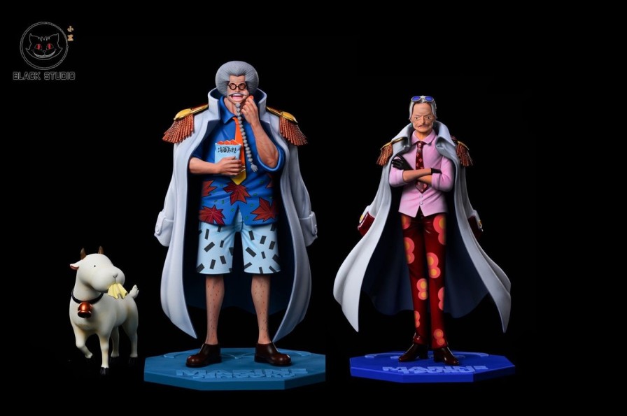 Anime Black Studio One Piece Gk Figures | [Pre-Order] One Piece Gk Figures - Marine Series Sengoku And Tsuru Gk1509 | Gk Figure