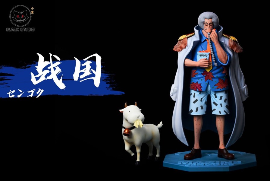 Anime Black Studio One Piece Gk Figures | [Pre-Order] One Piece Gk Figures - Marine Series Sengoku And Tsuru Gk1509 | Gk Figure