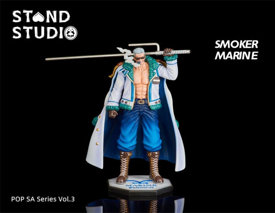 Anime Stand Studio One Piece Gk Figures | [Pre-Order] One Piece Gk Figures - Marine Series Smoker Gk1509 | Gk Figure