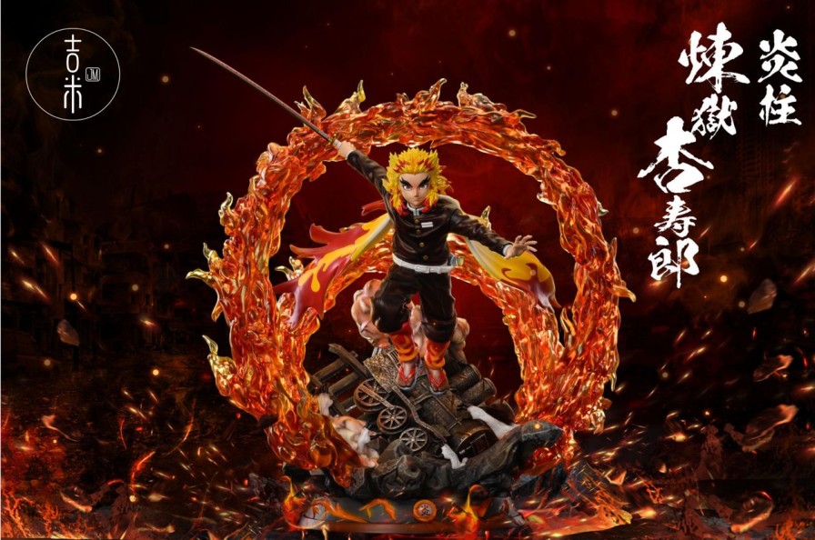 Anime JM Studio Demon Slayer Gk Figures | [Pre-Order] Demon Slayer Gk Figures - Flame Pillar Rengoku Kyojuro Mugen Train Gk1509 | Gk Figure