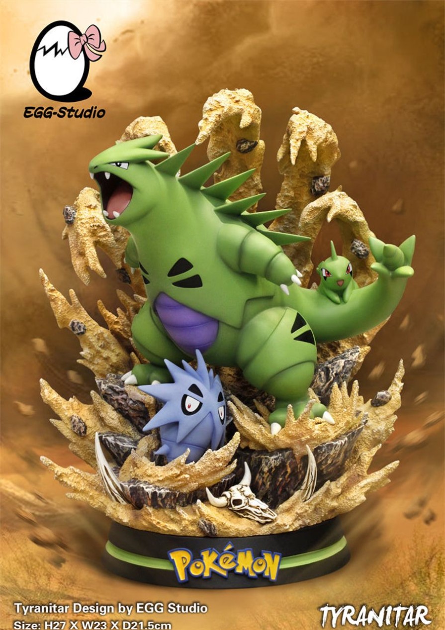 Anime EGG Studio Pokemon Gk Figures | [Instock] Pokemon Gk Figures - Tyranitar Evolution Series Gk1509 | Gk Figure