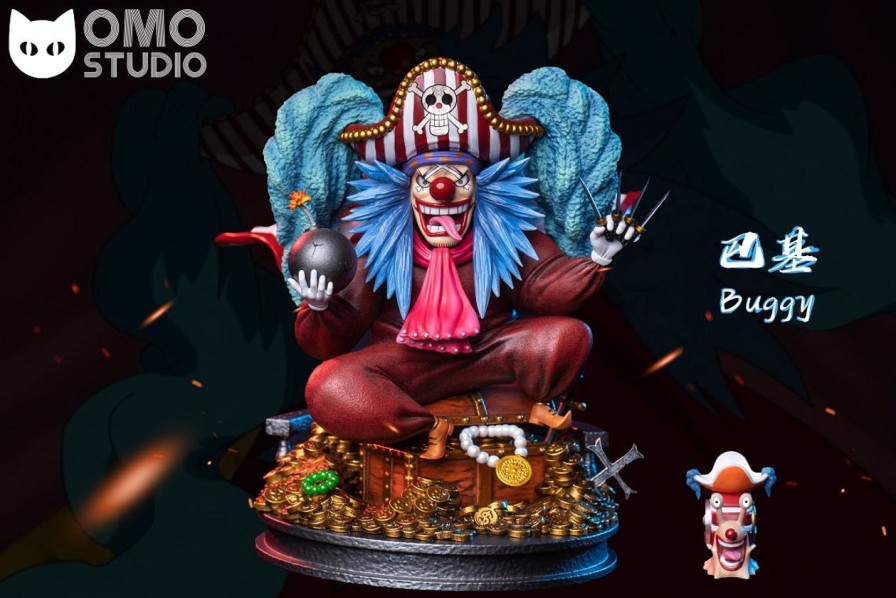 Anime OMO Studio One Piece Gk Figures | [Pre-Order] One Piece Gk Figures - Shichibukai Series Buggy Gk1509 | Gk Figure