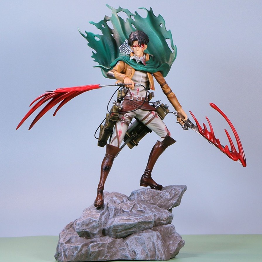 Anime GK Figure Attack On Titan Gk Figures | Attack On Titan Gk Figures - Levi Ackerman Sword Blood Action Figure | Gk Figure