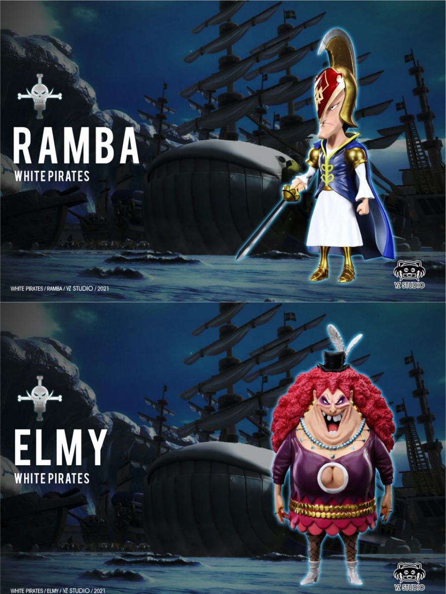 Anime YZ Studio One Piece Gk Figures | [Pre-Order] One Piece Gk Figures - Whitebeard Pirates Ramba And Elmy Gk1509 | Gk Figure