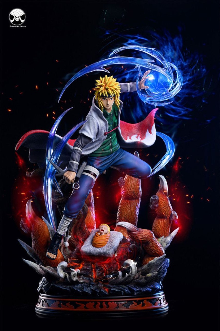 Anime Burning Wind Studio Naruto Gk Figures | [Pre-Order] Naruto Gk Figures - Burning Wind Naruto Fourth Series Namikaze Minato Gk1509 | Gk Figure