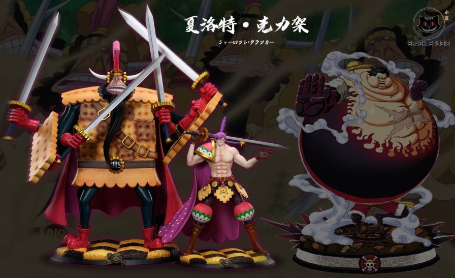 Anime Black Studio One Piece Gk Figures | [Pre-Order] One Piece Gk Figures - Charlotte Cracker And Biscuit Soldier Gk1509 | Gk Figure