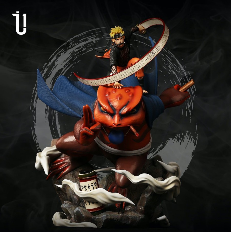 Anime T1 Studio Naruto Gk Figures | [Instock] Naruto Gk Figures - Naruto Uzumaki Naruto And Gamabunta Gk1509 | Gk Figure