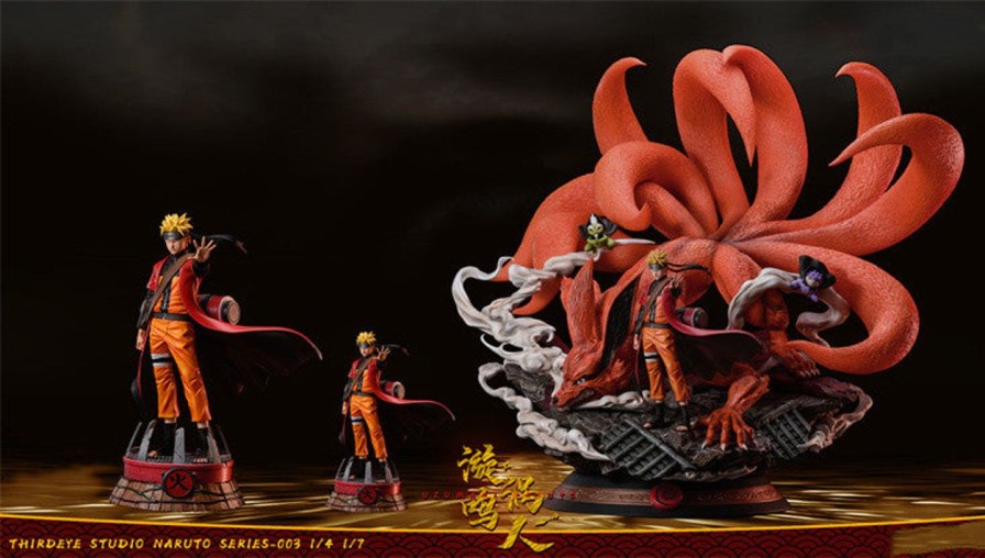 Anime Third Eye Studio Naruto Gk Figures | [Pre-Order] Naruto Gk Figures - Naruto Uzumaki And Kurama Gk1509 | Gk Figure