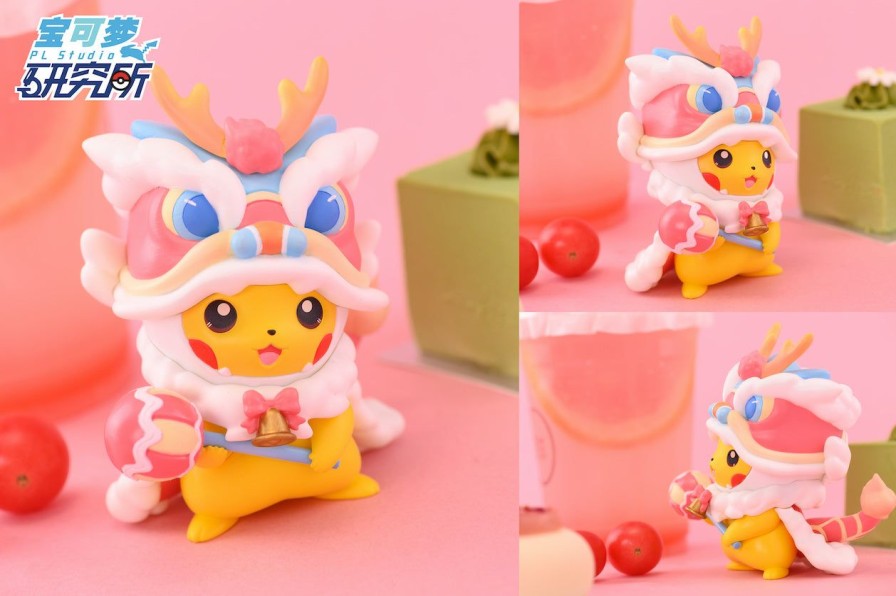 Anime PL Studio Pokemon Gk Figures | [Instock] Pokemon Gk Figures - Lion Dance Pikachu Gk1509 | Gk Figure