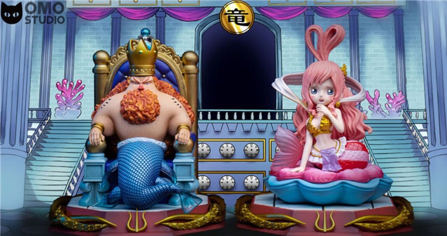 Anime OMO Studio One Piece Gk Figures | [Pre-Order] One Piece Gk Figures - Omo Ryugu Kingdom Neptune And Shirahashi Gk1509 | Gk Figure