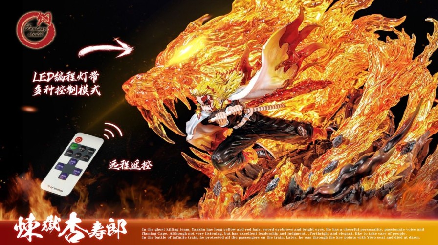 Anime Fantasy Studio Demon Slayer Gk Figures | [Pre-Order] Demon Slayer Gk Figures - Fantasy Flame Pillar Rengoku Kyojuro Gk1509 | Gk Figure