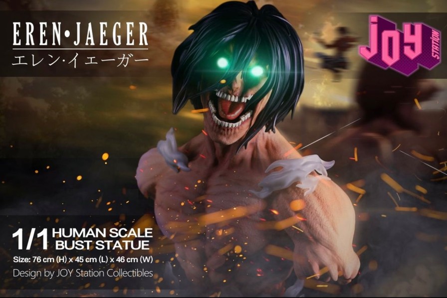 Anime GK Figure Attack On Titan Gk Figures | [Pre-Order] Attack On Titan Gk Figures - Joy Station Collection - Attack Titan Eren Yeager Gk1509 | Gk Figure